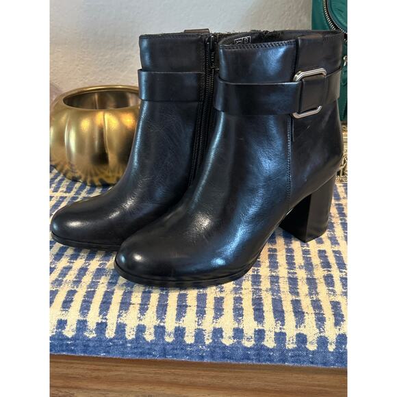 Land's End Stacked Heeled Boots - Picture 3 of 9